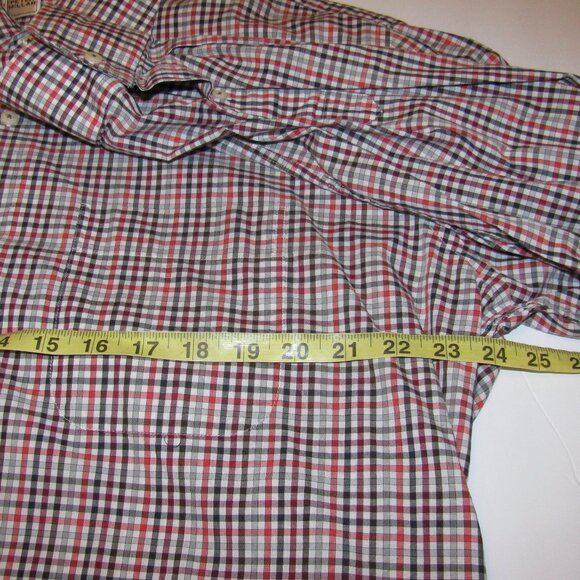 Peter Millar Long Sleeve Plaid Dress  Mens XL Button Down - Picture 4 of 5